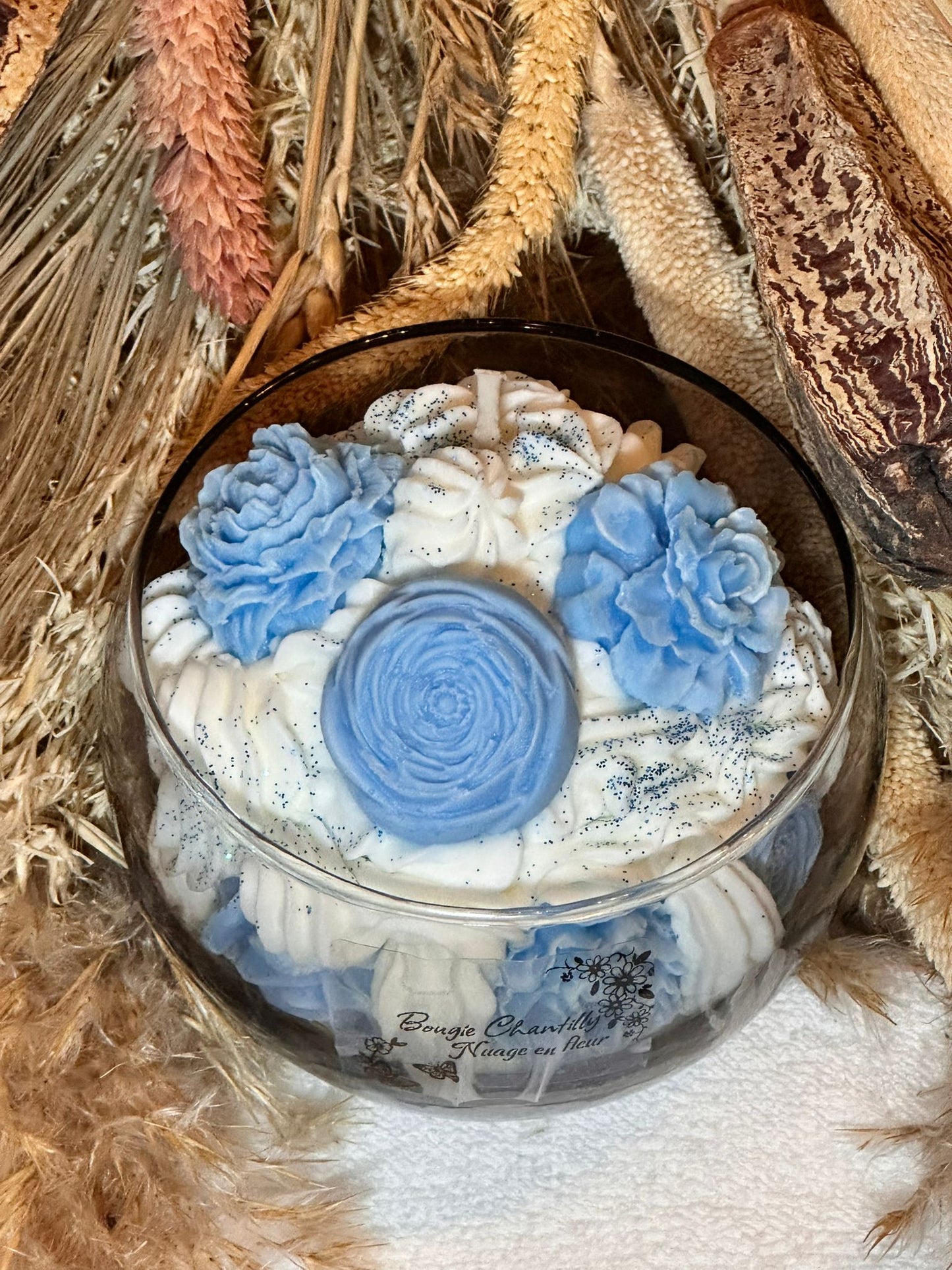 Bougie Chantilly - Nuage en Fleur