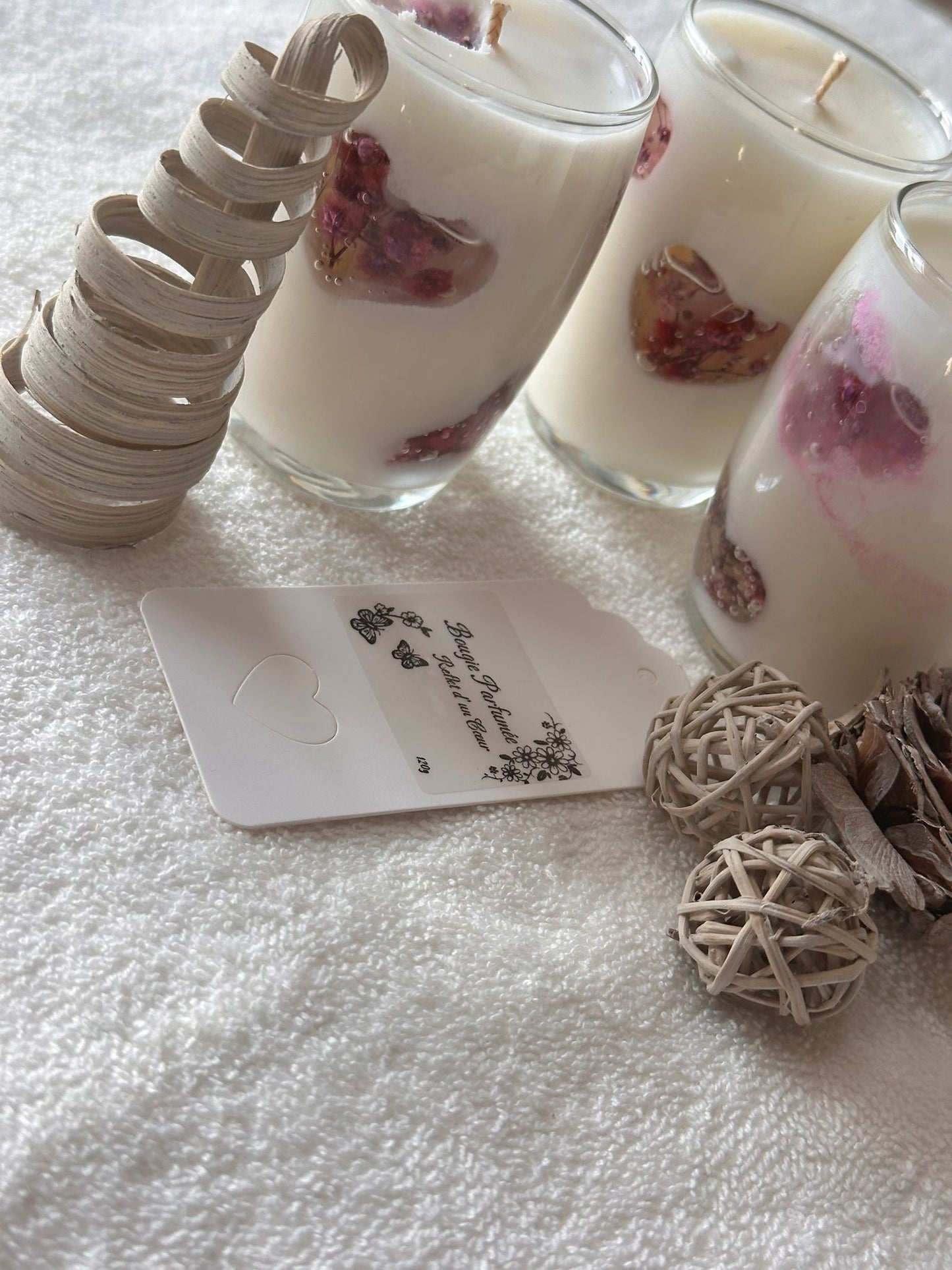 Reflet d'un Coeur– Bougie parfumée Bois de Rose