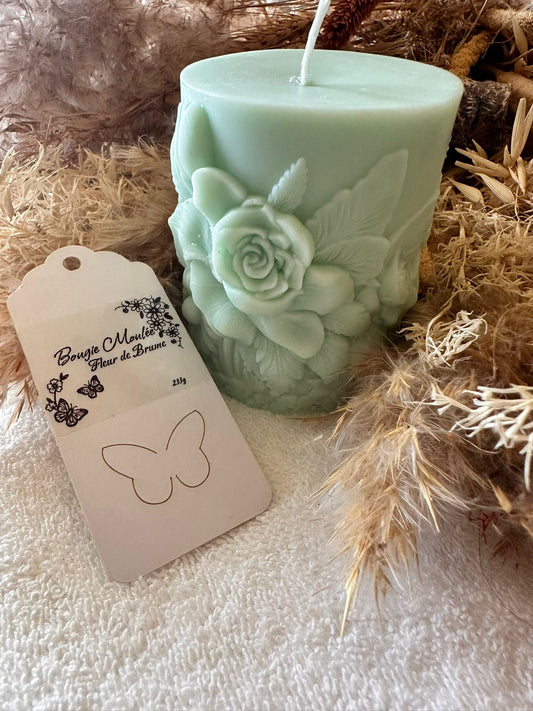 Bougie Moulée – Fleur de Brume