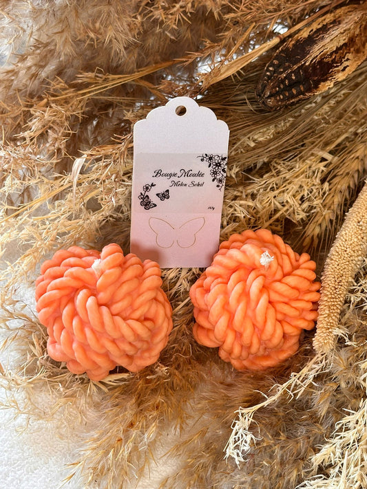 🍈 Bougie torsadée – Parfum Melon