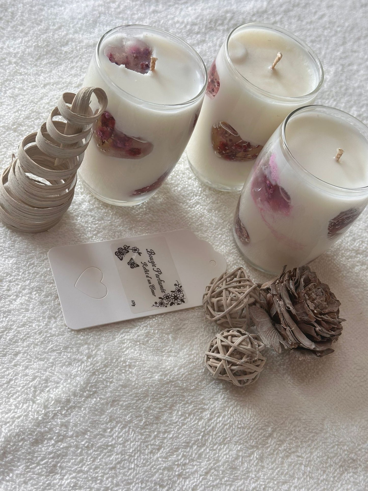 Reflet d'un Coeur– Bougie parfumée Bois de Rose