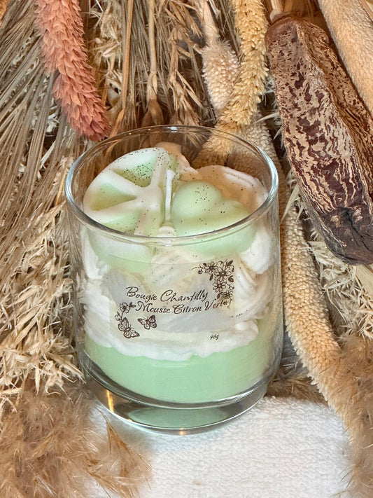 Bougie Chantilly - Mousse Citron Vert
