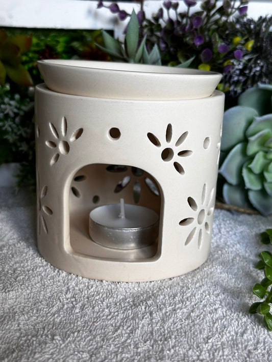 Brûleur en céramique – Motif floral