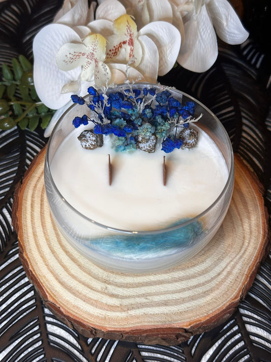 Bougie parfumée Fleurs de Coton – Fleurs séchées