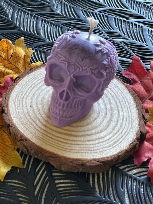 Bougie Moulée – Tête de Mort