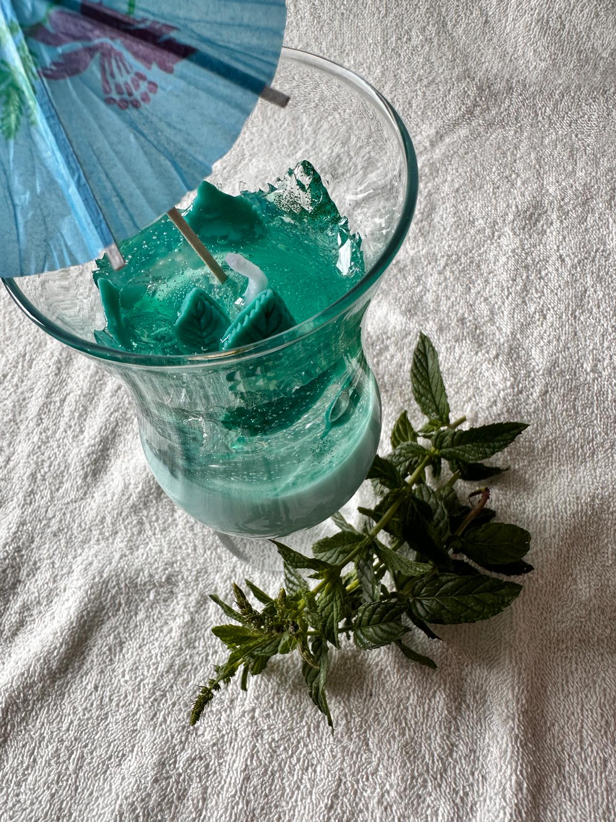 Bougie Cocktail d’Été – Parfum Menthe