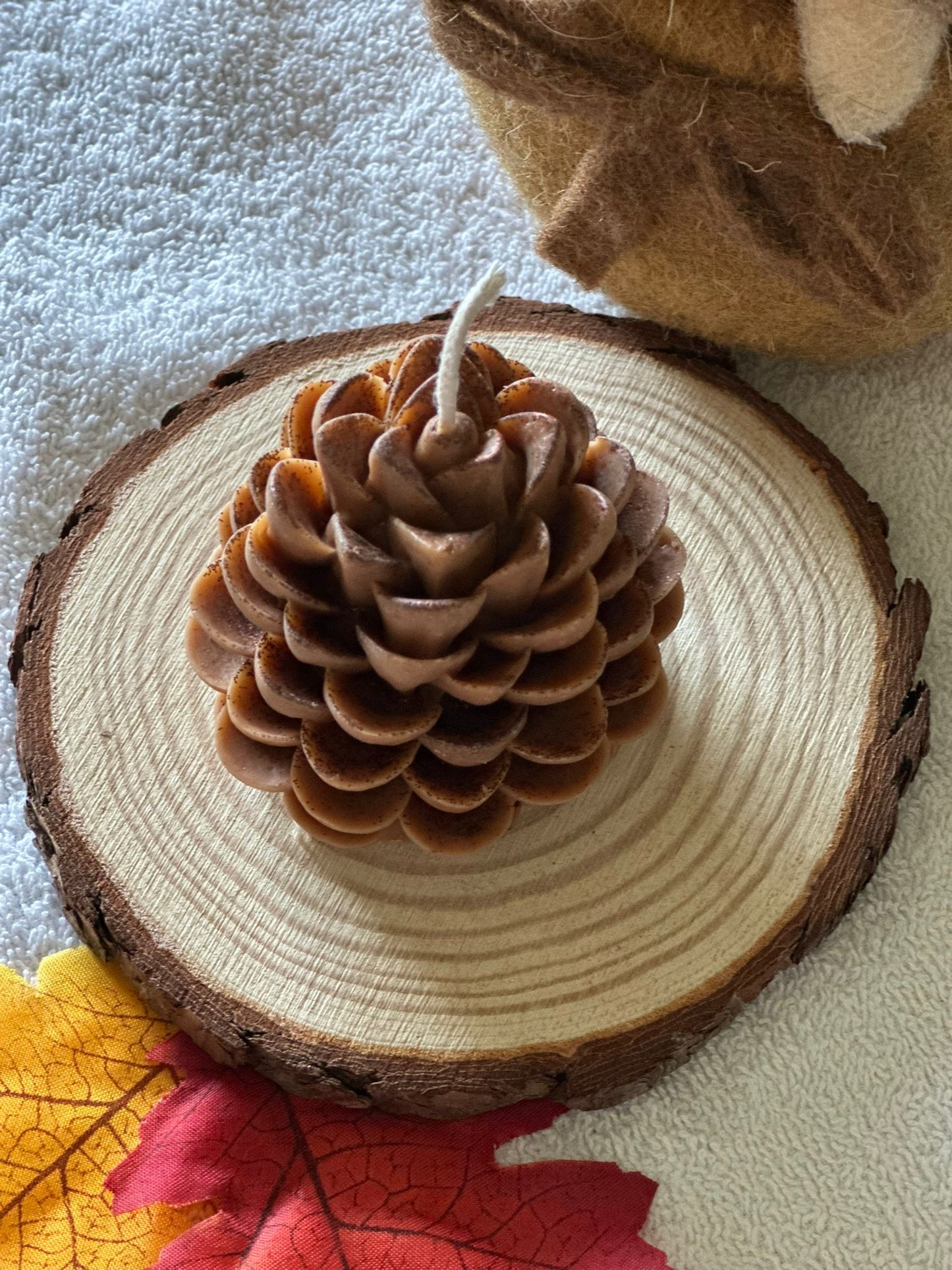 Bougie Moulée – Pomme de Pin